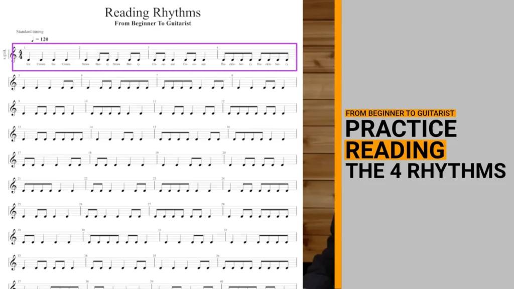 Video Thumbnail for a an assignment for reading the 4 basic rhythms
