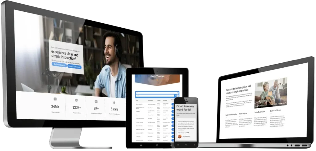 About From Beginner To Guitarist Computer Screens Angled 1024x491