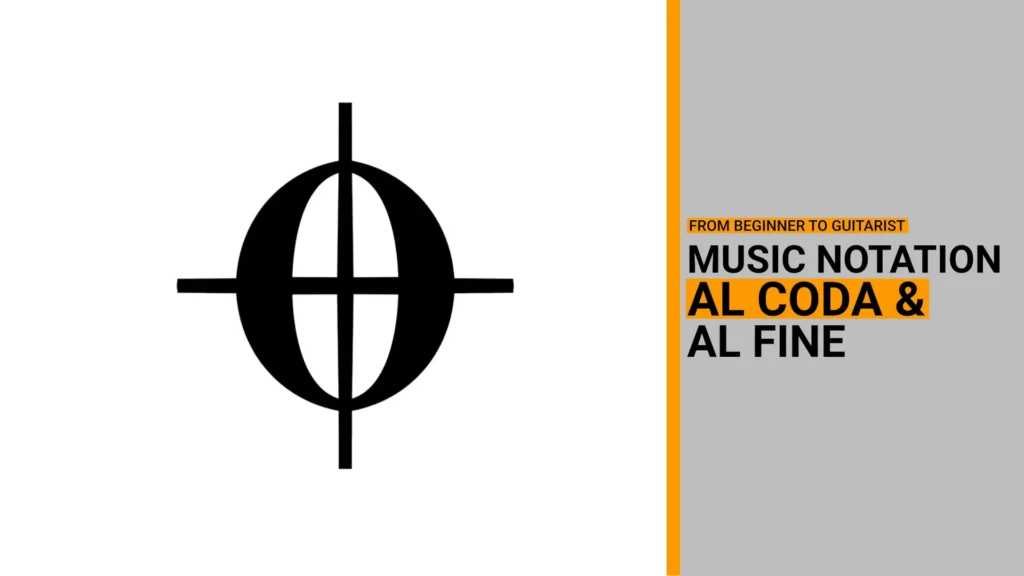 Thumbnail for music theory and music notation lesson on how the "al coda" and "al fine" repeat signs work