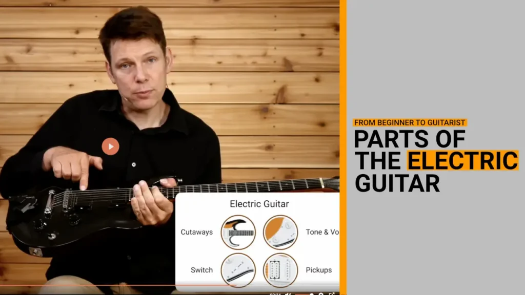 Learn about all the different parts of the electric guitar