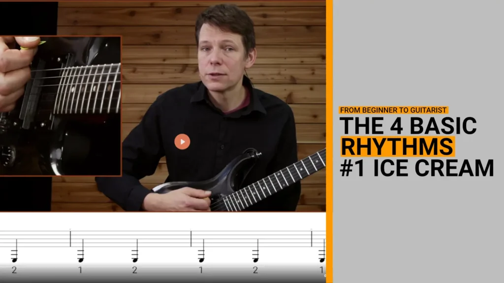 Learn how to play rhythm 1 of the 4 basic rhythms, the ice cream rhythm